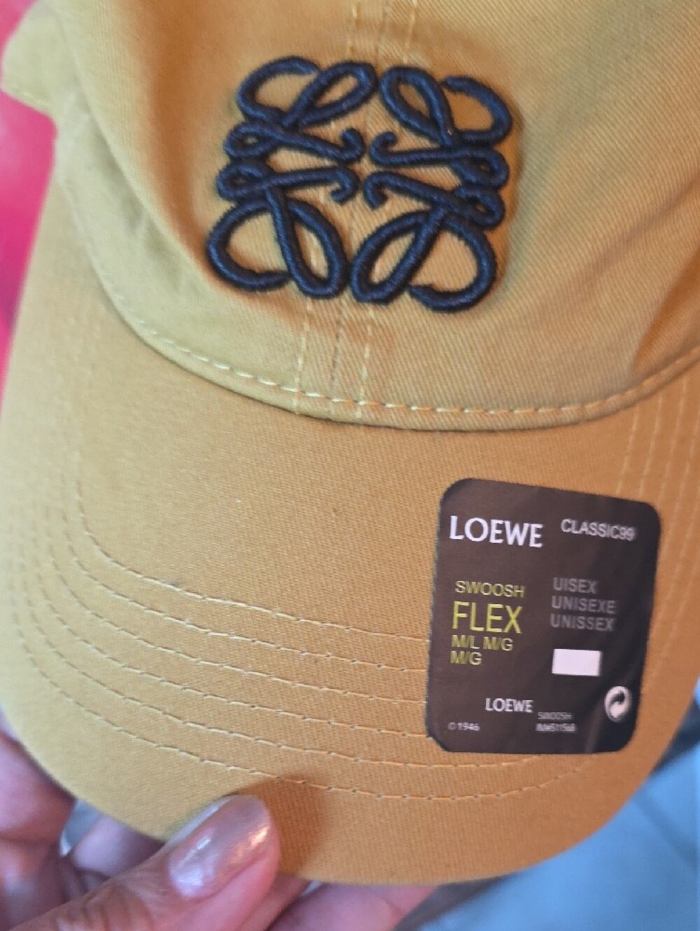 Loewe Yellow Anagram Embroidered Baseball Cap - Picture 8 of 8
